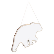 Raindrops Mirror Wall Decal Bear Shaped Acrylic Wall Art 1pcs