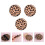 Daily Makeup Leopard Flocking Cloth 3pcs 3.1x3.1x0.6in 9