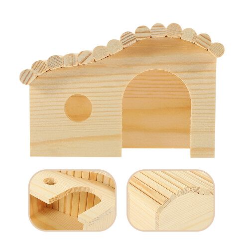 Pet Owners Miniature House Beige Bamboo 1set 2