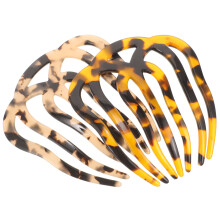 Leopard Hair Clips For Daily Use 2pcs 2.9in 2.6in 0.2in