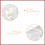 Ring Pillow Square Shaped Bridal Supply Accessory 1pcs 8