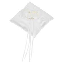 Ring Pillow Square Shaped Bridal Supply Accessory 1pcs