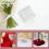 Ring Pillow Square Shaped Bridal Supply Accessory 1pcs 10