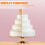 Simulation Cake Dummy Cakes Foam White 4 Pcs 6