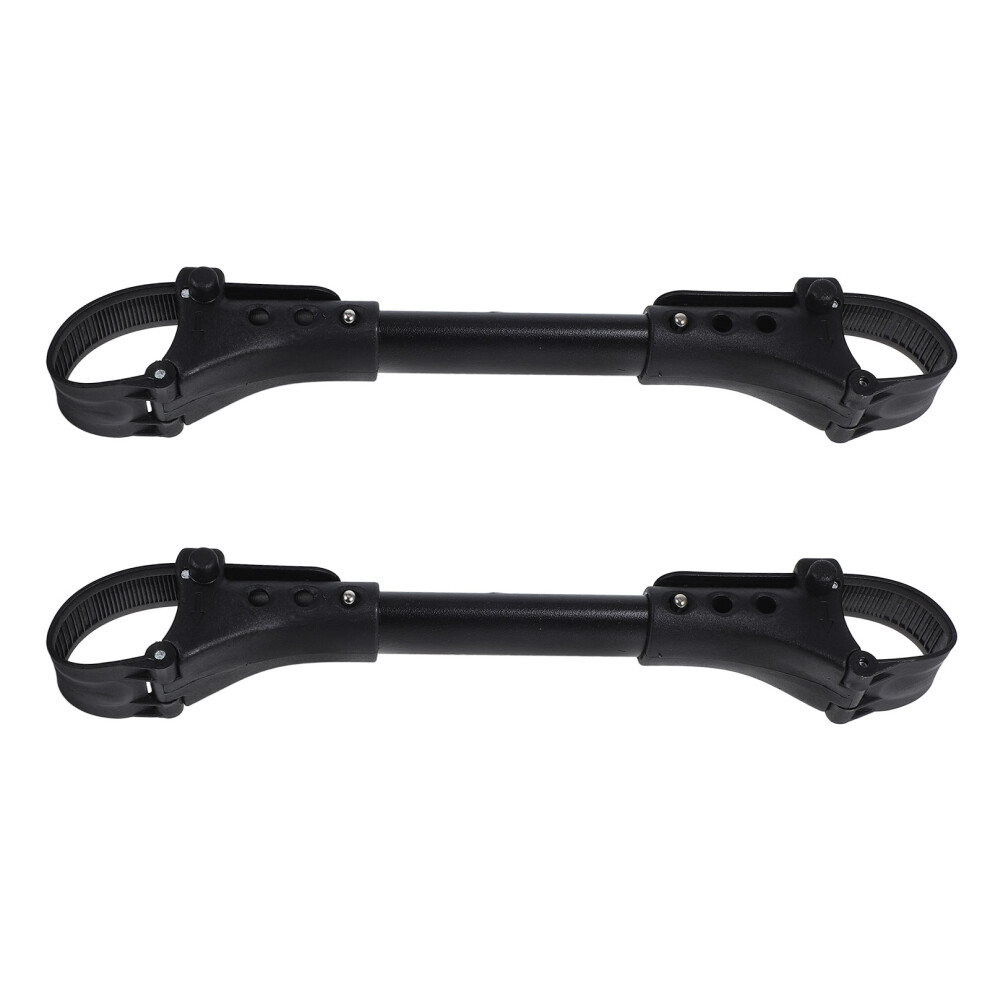 2Pcs Durable Aluminum Baby Stroller Connector Twin Pram Linker Black Aboofan