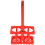 Folding Beer Basket Red Plastic 1set 14.2x7.9x3.1in 7