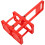 Folding Beer Basket Red Plastic 1set 14.2x7.9x3.1in 3