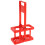 Folding Beer Basket Red Plastic 1set 14.2x7.9x3.1in 6