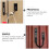 2 Pcs Door Chains For Front Stainless Steel Anti-Theft 9