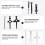 Clock Movement Plastic 1 Set 4.7x2.0x1.2in 9