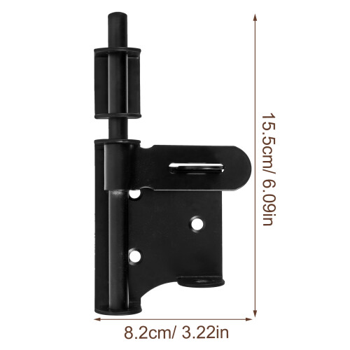 Heavy Duty Stainless Steel Sliding Gate Lock Black 1pack 1