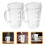 Bakers Measuring Cup Transparent 2pcs 5.3x3.5x2.6in 3