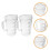 Bakers Measuring Cup Transparent 2pcs 5.3x3.5x2.6in 4