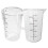 Bakers Measuring Cup Transparent 2pcs 5.3x3.5x2.6in 9
