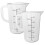 Bakers Measuring Cup Transparent 2pcs 5.3x3.5x2.6in 7