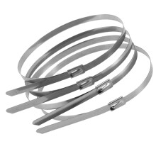 200 Pcs Stainless Steel Cable Tie Marine Cable Ties 30*0.46cm