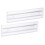 Worgeous  2 Pcs Drawer Organizer Divider Kitchen Organiser Transparent 1
