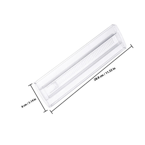 Worgeous  2 Pcs Drawer Organizer Divider Kitchen Organiser Transparent 1