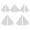 Ceramic Refractory Support Nail Aluminium Oxide 10pcs 4