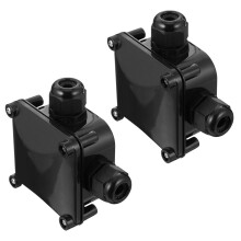 Waterproof Wiring Connector Plastic 2pcs 4.52x3.54x1.81in