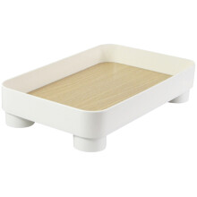 Bathroom Vanity Tray Storage Tray White 1pcs 9.4x5.9x1.9in