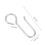 Curtain Glider Hooks Easy Install No Drilling 100 Pcs 2