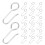 Curtain Glider Hooks Easy Install No Drilling 100 Pcs 1
