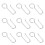 Curtain Glider Hooks Easy Install No Drilling 100 Pcs 11