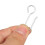 Curtain Glider Hooks Easy Install No Drilling 100 Pcs 6