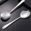 2 Pcs Stainless Steel Small Dining Drain Slotted Spoon Tableware 10
