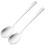 2 Pcs Stainless Steel Small Dining Drain Slotted Spoon Tableware 3