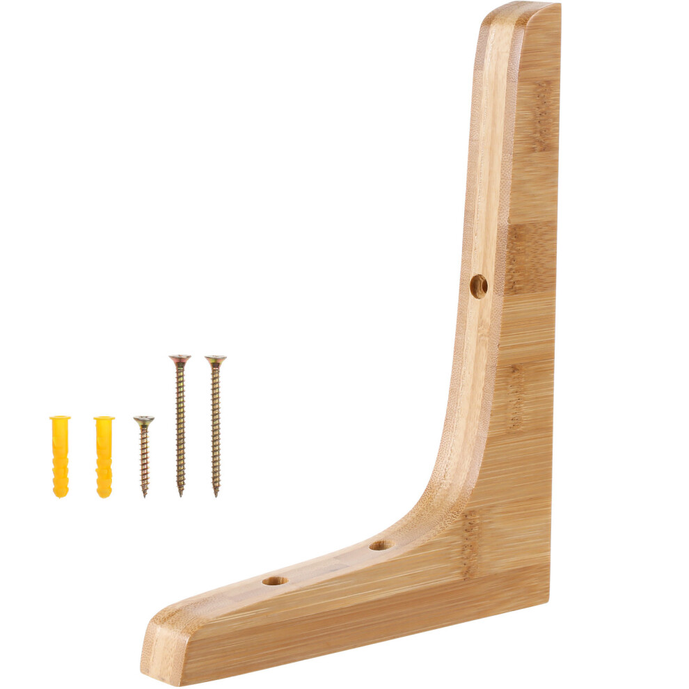 Triangle Shelf Holder Bamboo Bracket Composite Material 1Pack 3164149022075