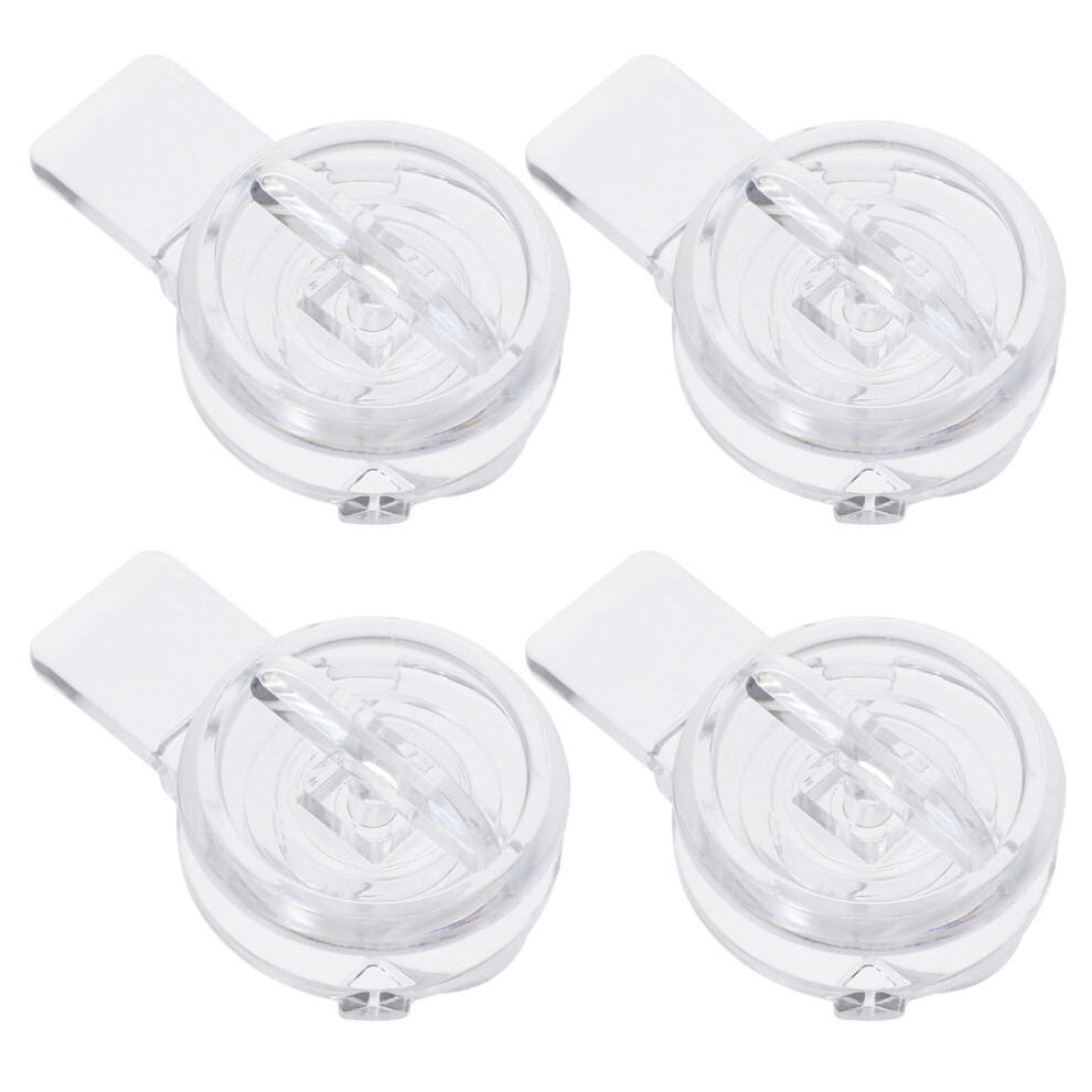 Aboofan 4 Pcs Transparent Acrylic Pet Door Lock Window Child Safety Locks