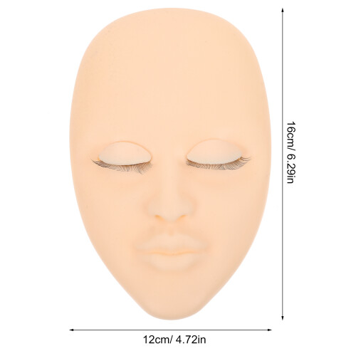 Eyelash Training Head Mold Makeup Practice Face Mannequin Extensions 1