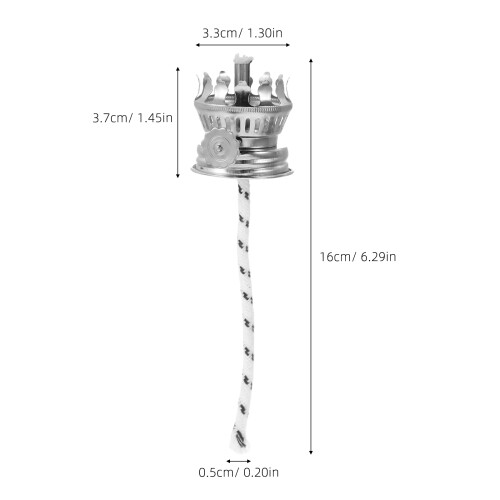 4Pièces Mèches Coton Zinc Multi Lampe À Huile Usage Varié 1