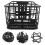 Front Bicycle Basket Plastic Black Professional Bike 1pack 2