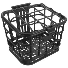 Front Bicycle Basket Plastic Black Professional Bike 1pack