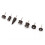 2 Pcs Ebony Burnisher Polished Head Wooden Drill Craft Tool Sets 7