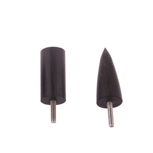 2 Pcs Ebony Burnisher Polished Head Wooden Drill Craft Tool Sets