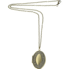 Flower Pendant Man Woman Necklace Photo Pendants Oval Locket Women