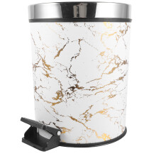 Pedal Waste Paper Basket Plastic Kitchen Trash Can For Home Use