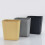 2pcs Simple Design Modern Black Plastic Garbage Storage Can 7