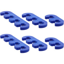 Mlins 6 Pcs Spark Plug Cable Clamp Plugs Power Supply Screws Blue