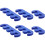 Mlins  6 Pcs Spark Plug Cable Clamp Plugs Power Supply Screws Blue 1