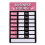 Sunproof Pink Business Hours Label Rewritable Adhesive Sticker 1