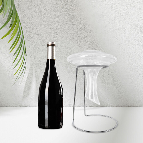 Wine Decanter Holder Grey Iron 1pack 9.4x7.7x5.3in 2
