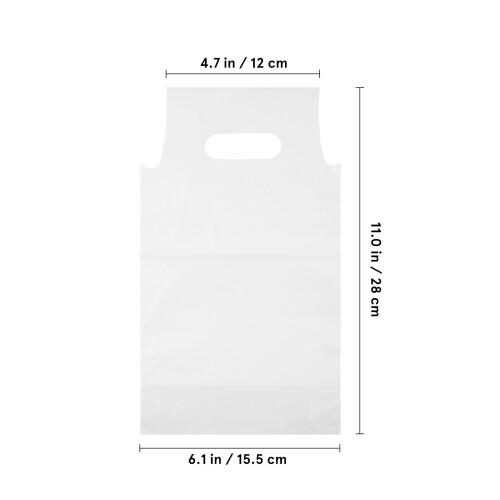 500Pièces Sacs Réutilisables Transparent Pe Pour Café Prise Facile 1