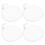 4 Pcs Folding Fan Travel Miss Foldable Handheld Collapsible Round 6