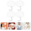 4 Pcs Folding Fan Travel Miss Foldable Handheld Collapsible Round 7
