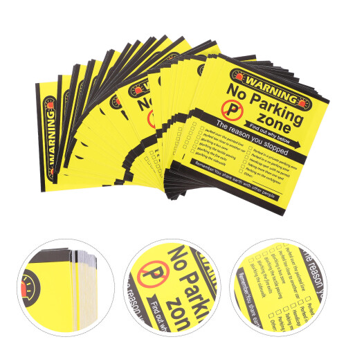 Creatieve No Parking Stickers Met Duidelijke Herinnering 2